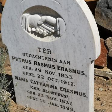 ERASMUS Petrus Rasmus 1833-1917 &amp; Maria Catharina BLOMERUS 1837-1899