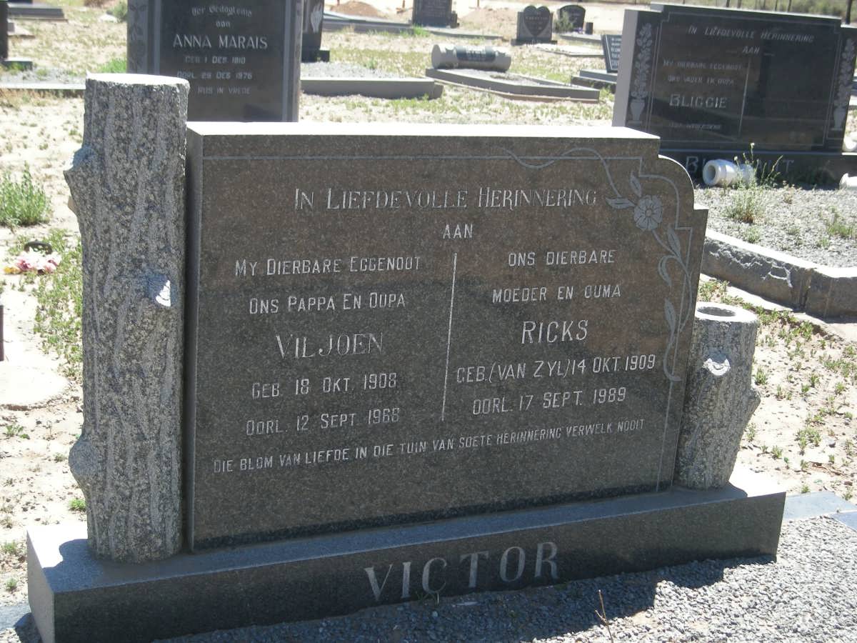 VICTOR Viljoen 1908-1968 & Ricks VAN ZYL 1909-1989