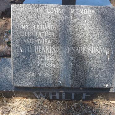 WHITE Geo Dennis 1921-1995 &amp; Elsabé Susanna