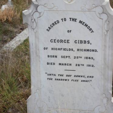 GIBBS George 1849-1912