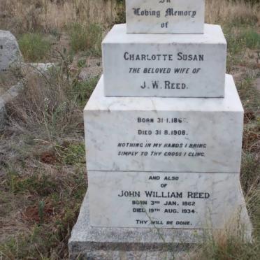 REED John William 1862-1934 &amp; Charlotte Susan 1866-1908