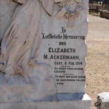 ACKERMANN Elizabeth M. -1914