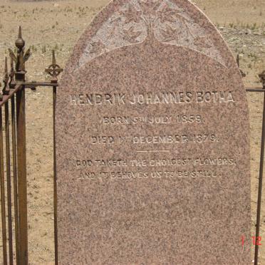 BOTHA Hendrik Johannes 1859-1879