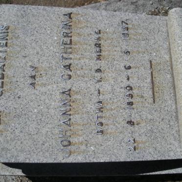 BOTHA Johanna Catherina nee V.D. MERWE 1890-1957