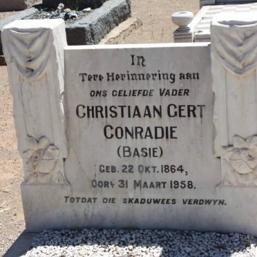 CONRADIE Christiaan Gert 1864-1958