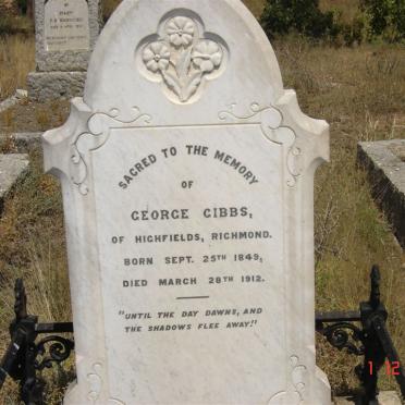 GIBBS George 1849-1912