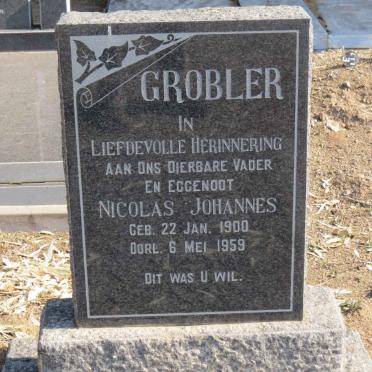 GROBLER Nicolas Johannes 1900-1959