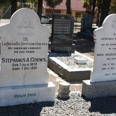 GOUWS Stephanus A. 1872-1951 &amp; Maria Magdelena McKAY 1880-1965