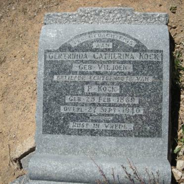 KOCK Gertruida Catherina nee VILJOEN 1869-1940