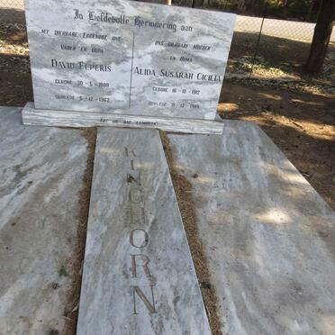 KINGHORN David Elperis 1909-1962 &amp; Alida Susarah Cicilia 1912-1989