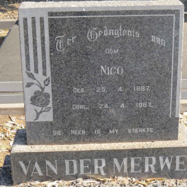 MERWE Nico, van der 1887-1967