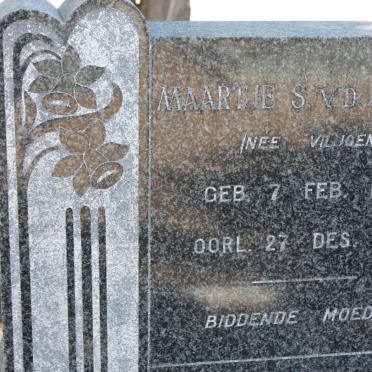MERWE Maartje S., v.d. nee VILJOEN 1877-1954