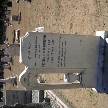 MERWE Petrus, v.d. 1858-1937