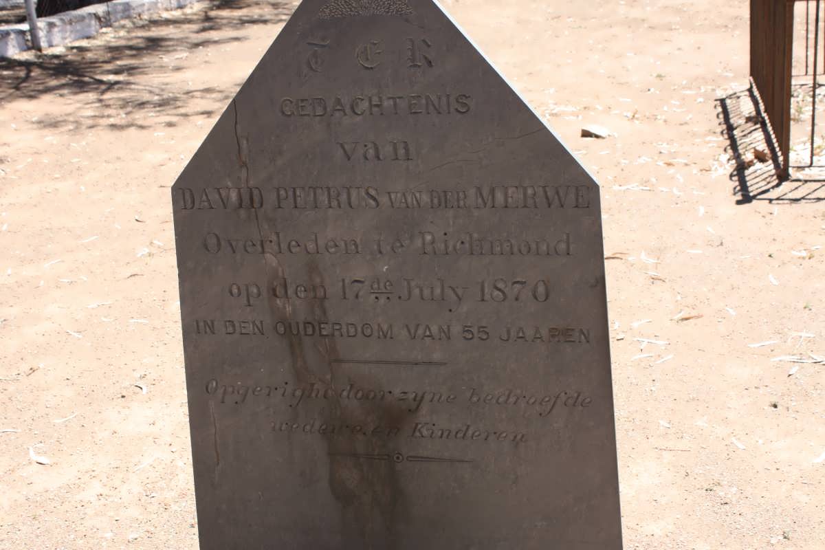 MERWE David Petrus, van der -1870