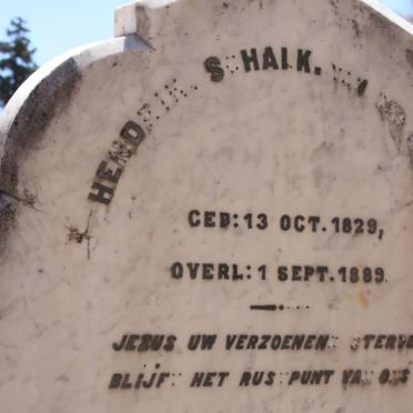 MERWE Hendrik Schalk, van der 1829-1889