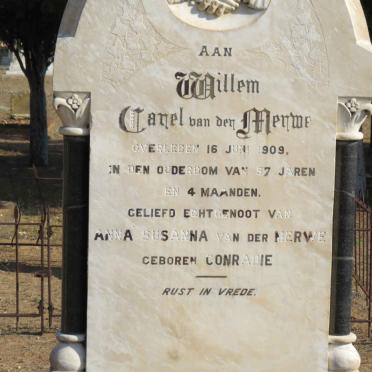 MERWE Carel, van den -1909 &amp; Anna Susanna CONRADIE :: V.D. MERWE B.J.P. 1878-1902 :: V.D. MERWE N.J. 1873-1899