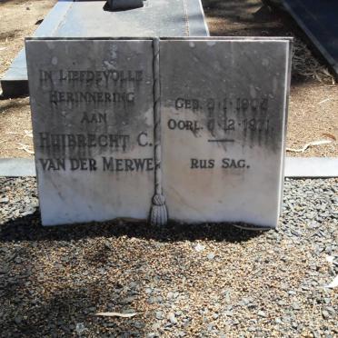 MERWE Huibrecht C., van der 1905-1971