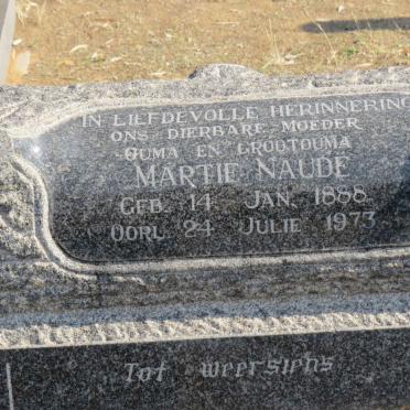 NAUDE Adriaan Jacobus 1890-1956 &amp; Martie 1888-1973