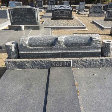NAUDE Adriaan Jacobus 1890-1956 &amp; Martie 1888-1973