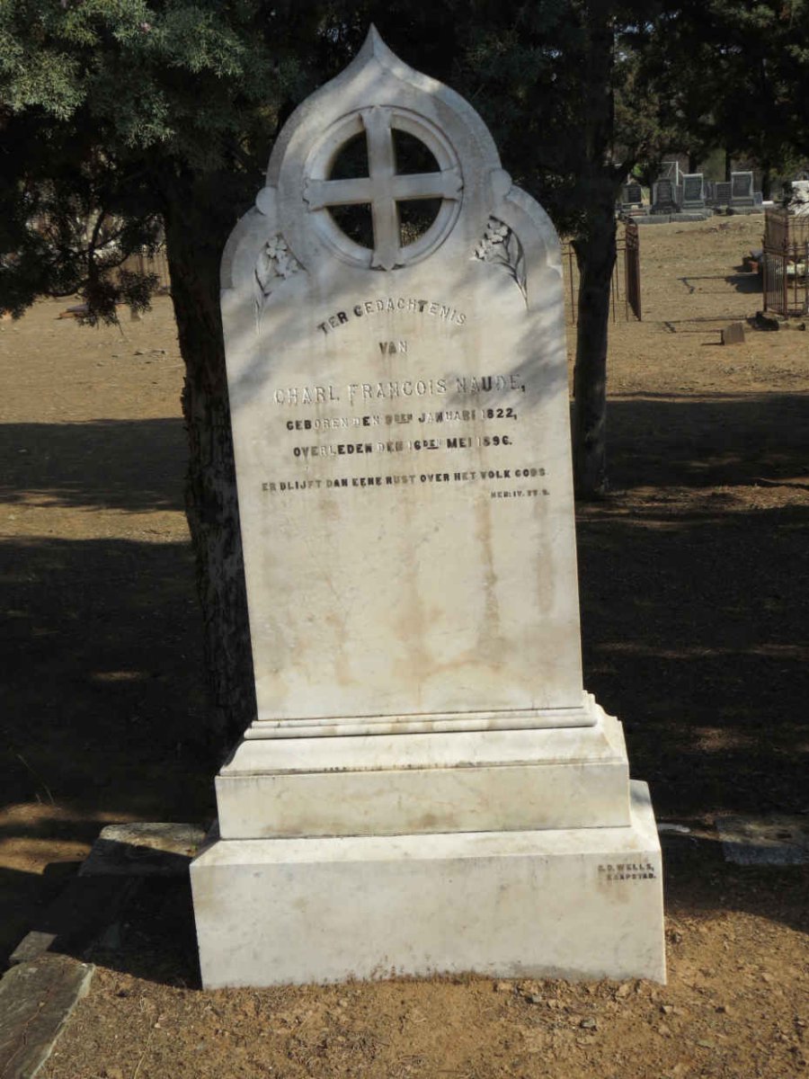 NAUDE Charl Francois 1822-1896 & Helena Margaretha 1829-1900