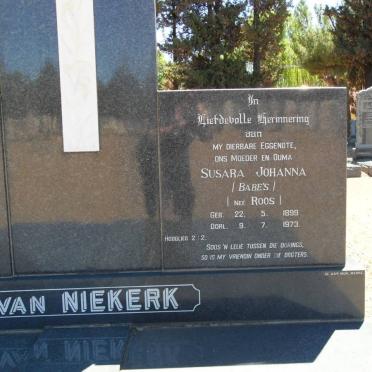 NIEKERK Michiel Giliam, van 1897-1975 &amp; Susara Johanna ROOS 1899-1973
