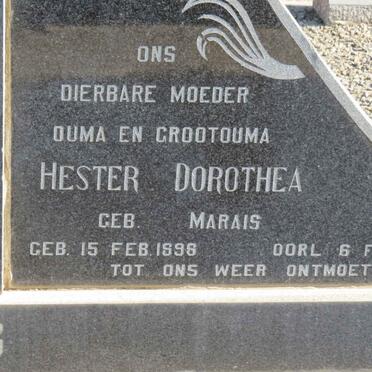 ROOS Stephanus Johannes 1899-1968 &amp; Hester Dorothea MARAIS 1898-1984