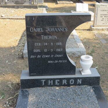 THERON Carel Johannes 1915-1967 &amp; Alwina Martha Mara Kruger BURGER 1919-2007