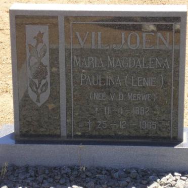 VILJOEN Maria Magdalena Pauline nee V.D. MERWE 1882-1965