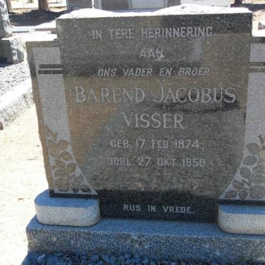 VISSER Barend Jacobus 1874-1950