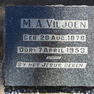 VILJOEN M.A. 1878-1953
