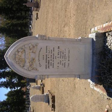 VILJOEN Jacobus P. 1834-1898 &amp; Maria ? C. RAATH 184?-1927