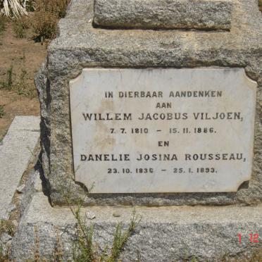 VILJOEN Willem Jacobus 1810-1886 :: ROUSSEAU  Danelie Josina 1836-1893