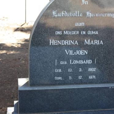 VILJOEN Hendrina Maria nee LOMBARD 1902-1971