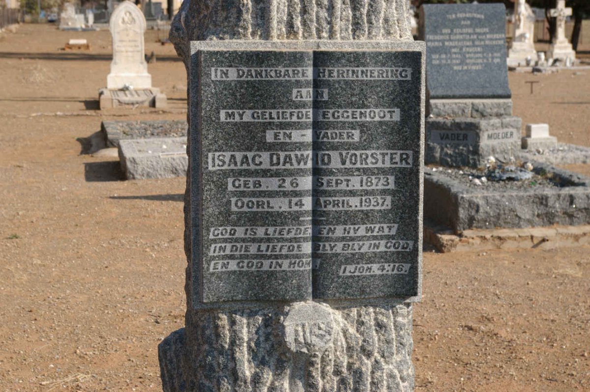 VORSTER Isaac Dawid 1873-1937 & Aletta Sophia BOTHA 1880-1966