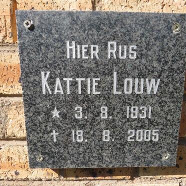 LOUW Kattie 1931-2005
