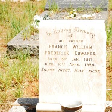 EDWARDS Francis William Frederick 1871-1954