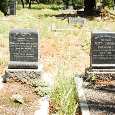 GROENEWALD Coenraad Adolf 1879-1949 &amp; Aletta Cornelia  VAN DER LINDE 1880-1966