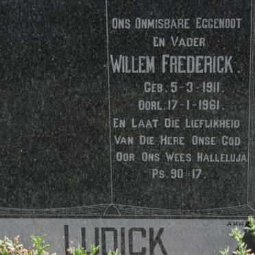 LUDICK Willem Frederick 1911-1961