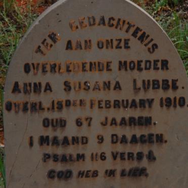 LUBBE Anna Susana -1910