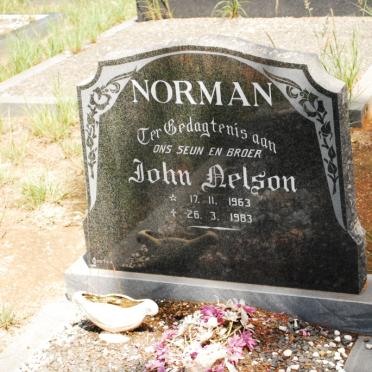 NORMAN John Nelson 1963-1983