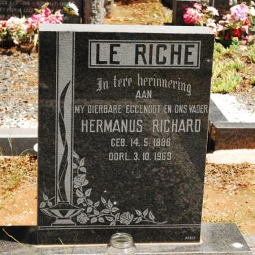RICHE Hermanus Richard, le 1886-1969