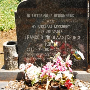 ROETS Francois Nicolaas George 1916-1965