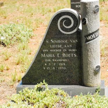 ROETS Maria E. nee SWANEPOEL 1918-1970