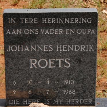 ROETS Johannes Hendrik 1910-1968