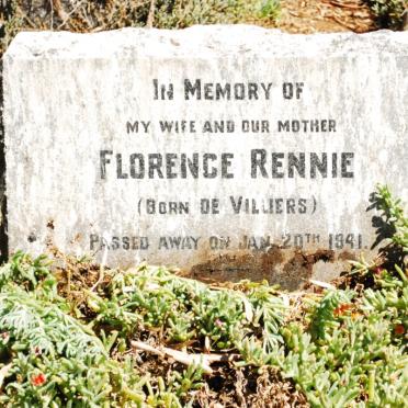 RENNIE Florence nee DE VILLIERS -1941