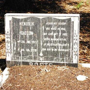 ROETS Hendrik Gideon 1913-1972