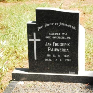 RAUWERDA Jan Frederik 1934-2002
