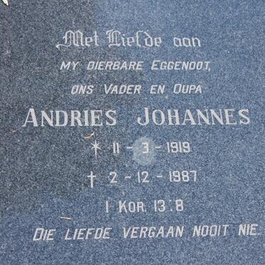 ? Andries Johannes 1919-1987