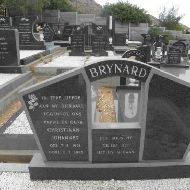 BRYNARD Christiaan Johannes 1931-1985