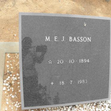 BASSON M.E.J. 1894-1983